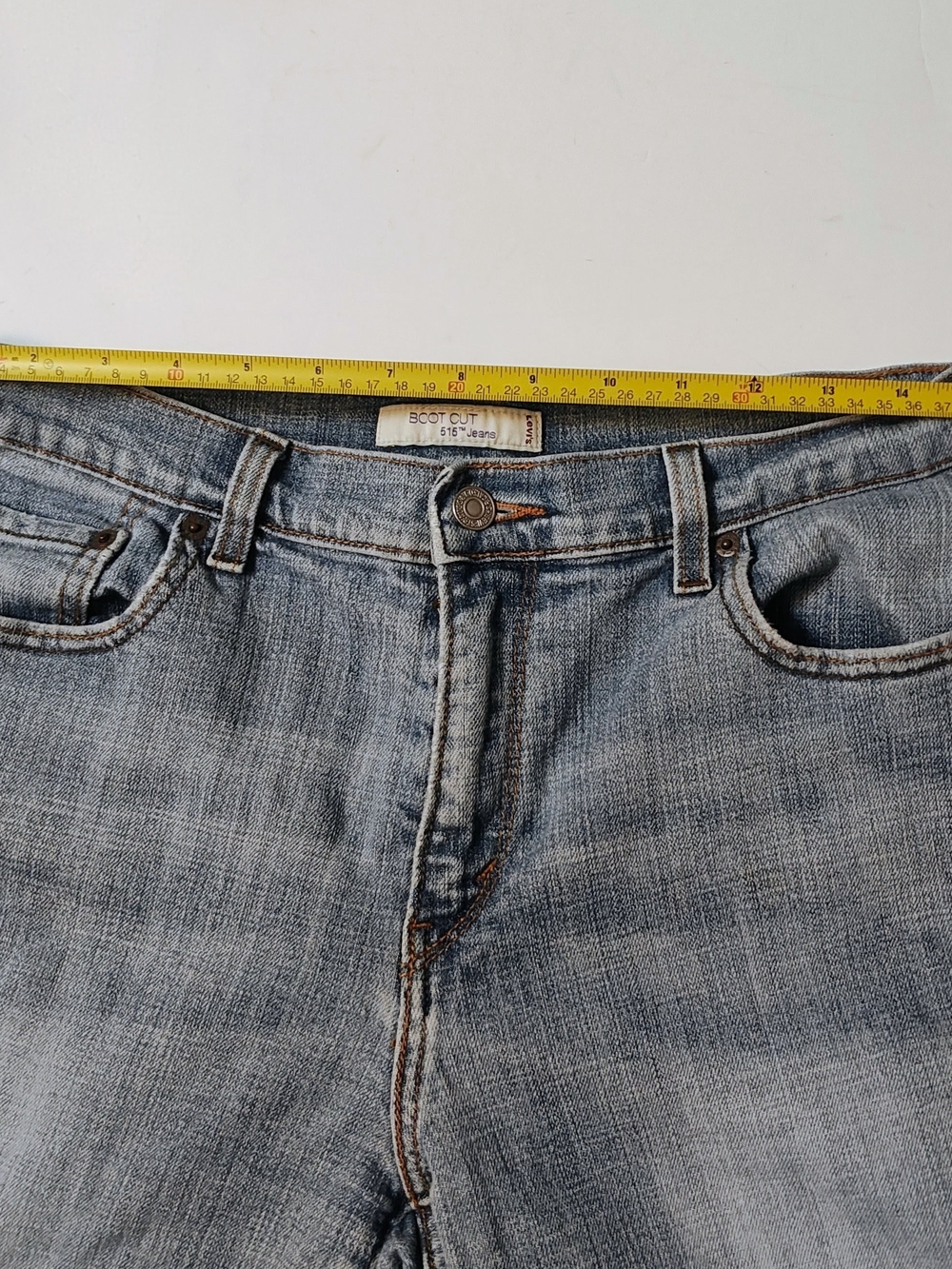 Levi's 515 Light Blue Boot Cut Jeans Size 12 - Picture 12 of 13